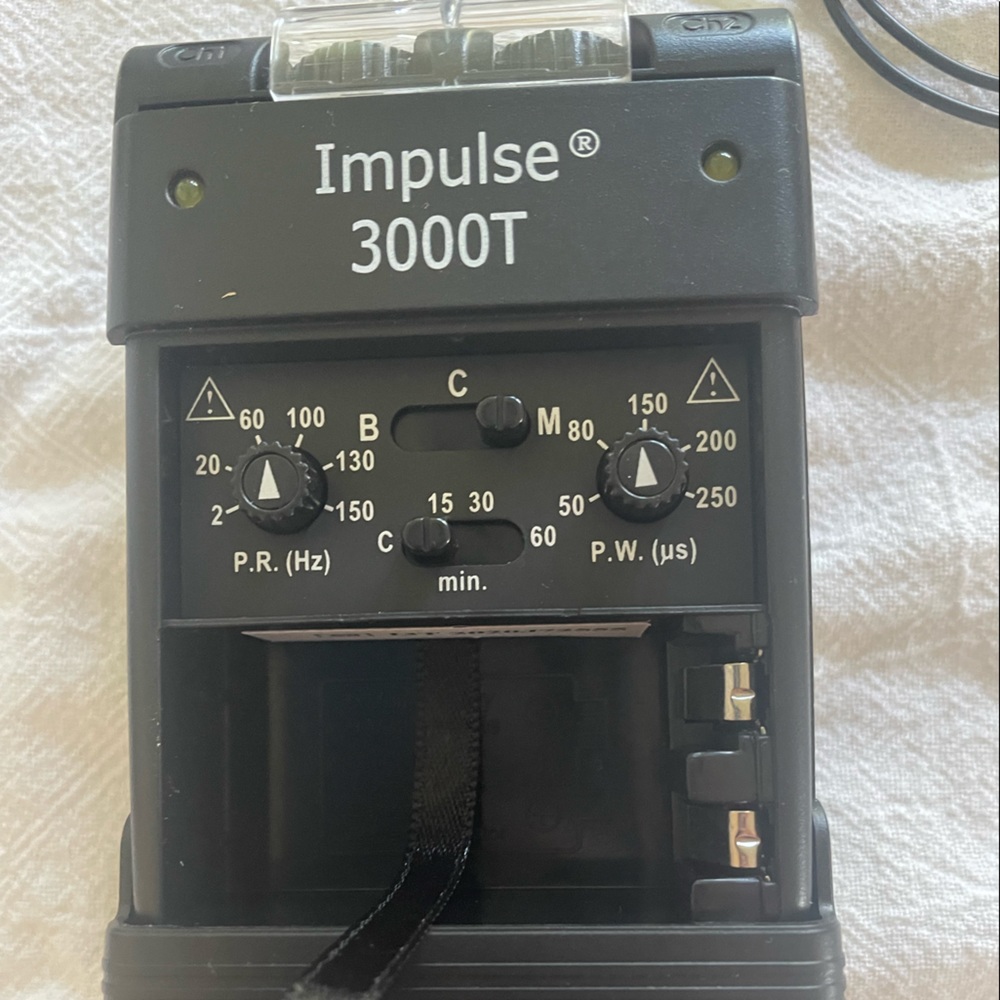 Tens unit Impulse 3000T + 8 new electrode pads